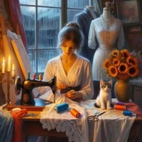 معمل خياطة أم البنين • خياطات • حي الوفاء