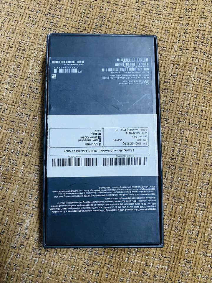 آيفون 13برو ماكس ذاكره 256بطاريه 90🔋الجهاز شرق اوسط عربي الجهاز طك كارتون كيبل ال اصلي ممفتوح زلغ مابي سعره من ال اخير 720


**إذا كنت صاحب هذا الإعلان وتريد حذفه لأي سبب، رجاءا أرسل رسالة إلى الدعم الفني**
