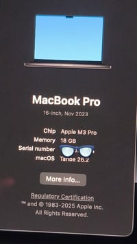 ماك بوك برو • M3 Pro • ٥١٢ جيجا