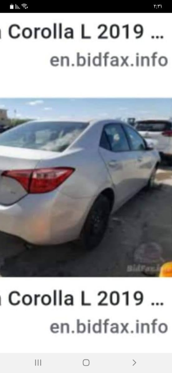 السلام عليكم كورولا وراد أمريكي مديل 219 السياره ماشيه 100 السعر 120وبيه مجال بيسط اتصال على هذه الرقم صاحب السيارة ***********
