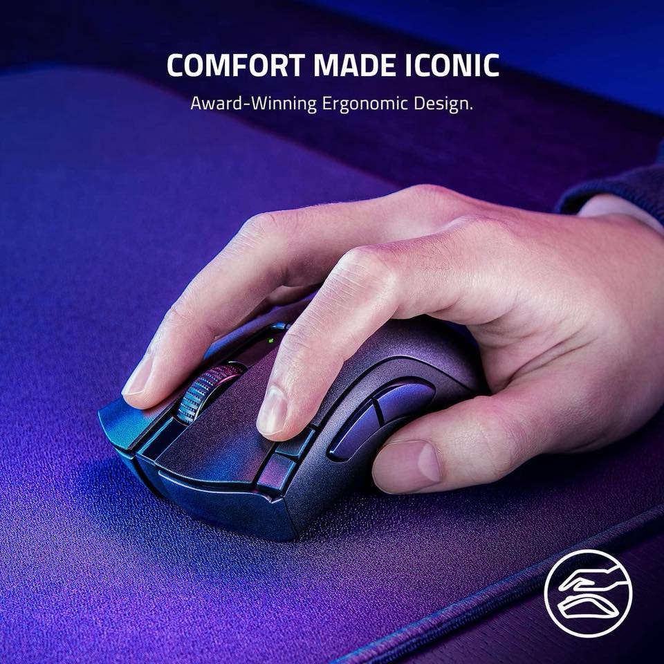 🎮🖱️ ماوس الألعاب الاحترافي
Razer DeathAdder V2 X HyperSpeed

✨ أداء قوي وتصميم مريح لجلسات اللعب الطويلة
✅ مستشعر بصري متقدم Razer 5G بدقة 14K DPI لسرعة ودقة عالية أثناء اللعب

✅ اتصال مزدوج:
• لاسلكي HyperSpeed فائق السرعة
• بلوتوث لتوفير الطاقة

⚡ بطارية تدوم لفترات طويلة:
🔋 حتى 235 ساعة على وضع 2.4G
🔋 حتى 615 ساعة على البلوتوث

🔥 تصميم مريح وحائز على جوائز
🔥 من أفضل ماوسات الألعاب لعام 2021

🚚 متوفر توصيل لكافة أنحاء العراق

📞 للتواصل والطلب:
***********
