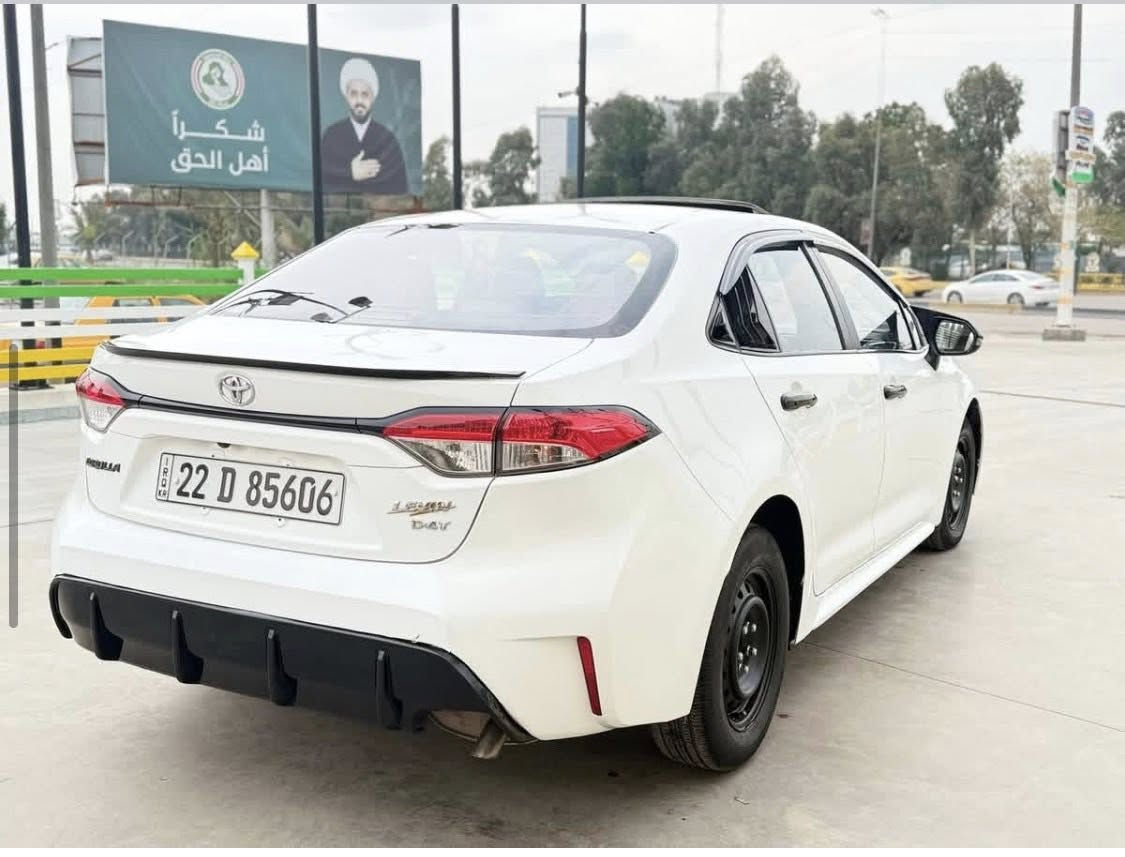 سلام عليكم

من رخصه الادمن 

تويوتا كورولا 

2023 خليجي فقط بانزين شكل الأمريكي  فقط بانزين 

فول واحد على واحد 

الكير والمحرك كفاله 

كفاله من الصبغ عدى الدعامية الخلفيه فقط 

السياره بيه بارد شي بسيط بلباب الخلفي وداير الجماملغ 

رقم اربيل سنويه جديده ما صاقصه  لل2028

السياره فول واحد على واحد  

فتحه وتحكمات ستيرن وكشناتها جلد جوزي مميز 

وبصمه وسايد بريد اوتو هولد السياره فول الفول 

وتريد تحويل او وكاله ثاني يوم 

السياره جديده كولش كولش  

وكامله ومآبيه نقص ابد ابد 

 حتى بصمات ثنين وكتلوكات الشركه موجوده

السياره سعره ب135 وبيه مجال حك الجيه والعمله 

السياره مكانه بغداد الجديده 

*********** بي واتساب واني بخدمتكم
