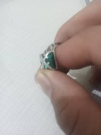 محبس فضة • زمرد • سيف مرسوم