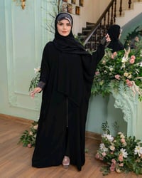 ✨جديدنا وحصري😍 العبائات الراس ماركة الذهبي🥰 موديل امارتي   ←فصال: عباي...