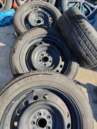 دنلوب ياباني الاطارات .. بحالة الزيرو مع ويل حديد اصلي .. حجم 16 كورلا...