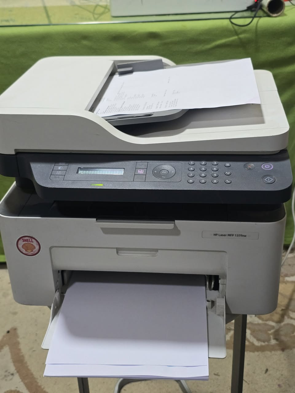 طابعه موديل اسود وابيض hp laser   jet mfp 137fnwنظافه، 97بالميه واي فاي  تربط lan مع الشبكه فيدر لطبغ الكتب والملازم سرعه 22صفحه بالدقيقه طباعه وجهين يدوي
السعر 125الف
توصيل لكل المحافظات  ب24ساعه


**إذا كنت صاحب هذا الإعلان وتريد حذفه لأي سبب، رجاءا أرسل رسالة إلى الدعم الفني**