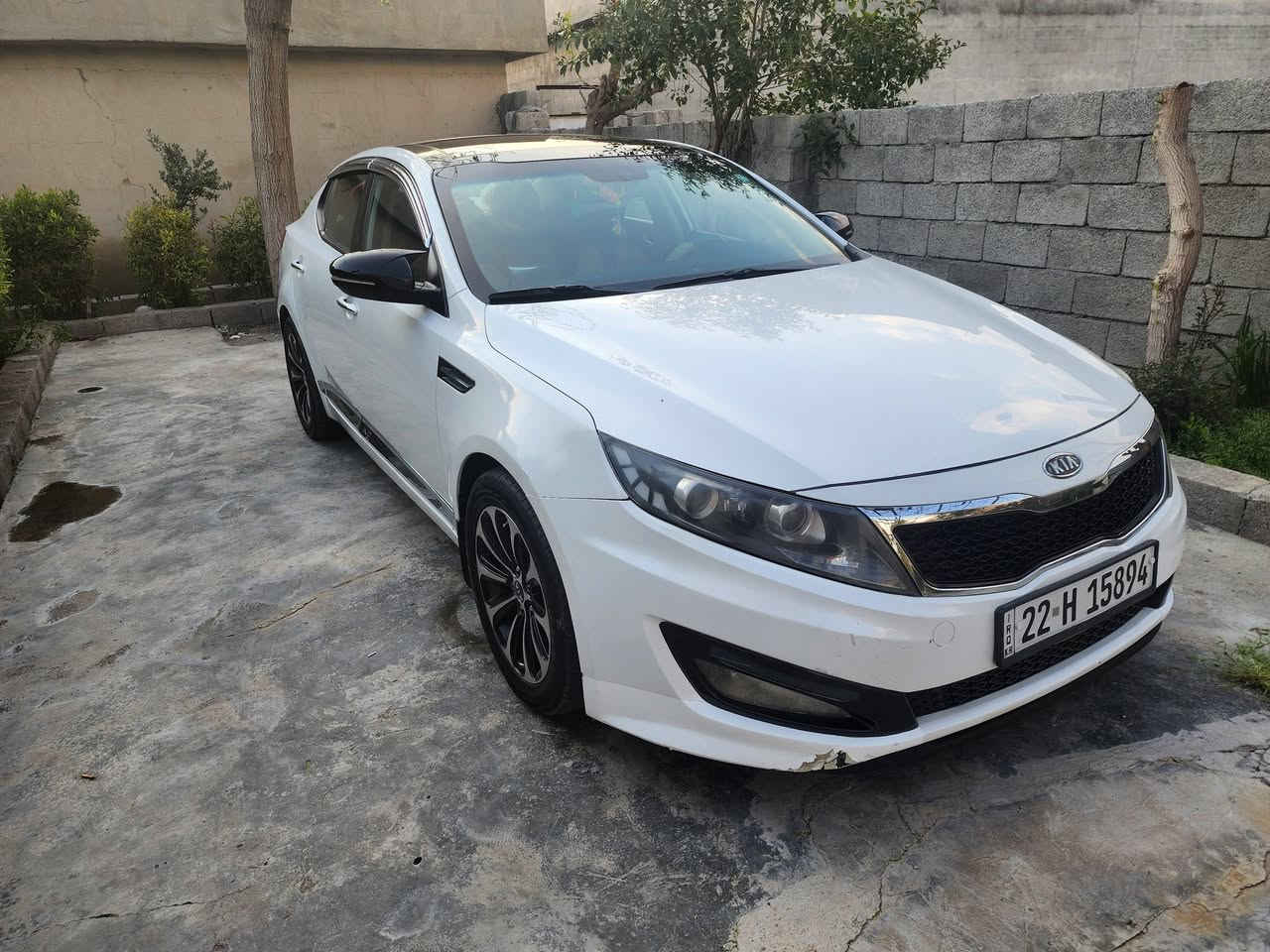 بداعي السفر كيا اوبتيما ٢٠١١ خليجي سياره بيها ثلاث قطع صبغ  كير ومحرك بيلادي ٢٤٠٠ دوش بشرط وللستفسار اكثر الرجاء الاتصال *********** والسياره موجوده باربيل
