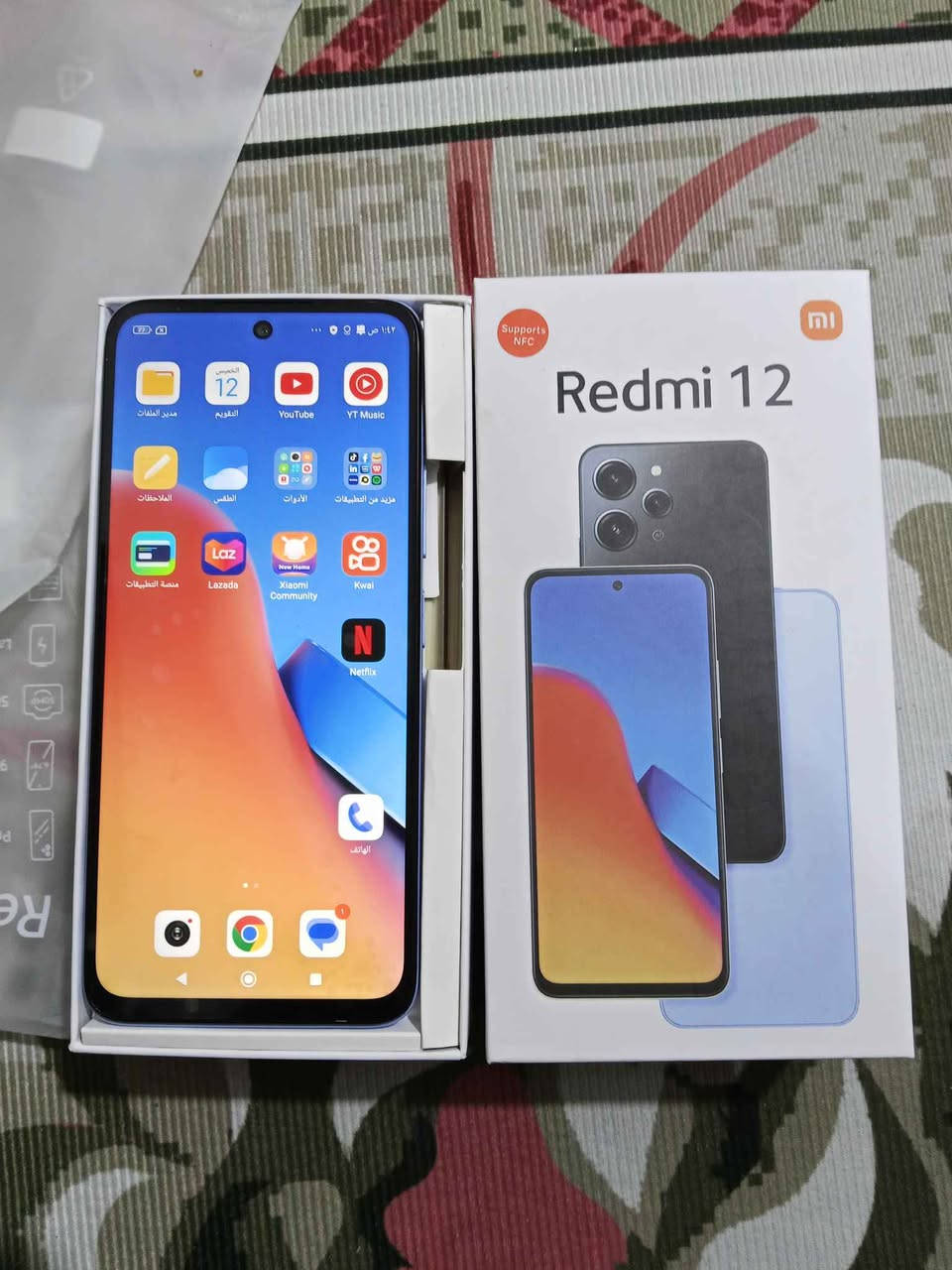 ريدمي 12

أخو الجديد كامل غراضه

ذاكره 256 رام 8+8

معالج 88 ميديا تك

كامره 50

بطاريه 5000

كامل غراضه  شرط الفحص
***********

مكاني نجف حي النصر النجف, العراق
