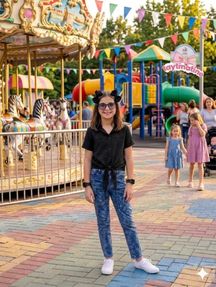 جديد تيتماتين 🎀 للبنوتات الصغار 😍🥳 
لبيسة كاملة للبنوتات مكونة من شوميز /سروال دجين/أكسسوارات(ساعة/نظارات/طوق شعر على شكل papillon )
📌المقاسات:2/4/6/8/10/12/14
ديسبو فالمحل ✅ توصيل لجميع المدون حتى تقلب سلعتك عاد كتخلص


**إذا كنت صاحب هذا الإعلان وتريد حذفه لأي سبب، رجاءا أرسل رسالة إلى الدعم الفني**