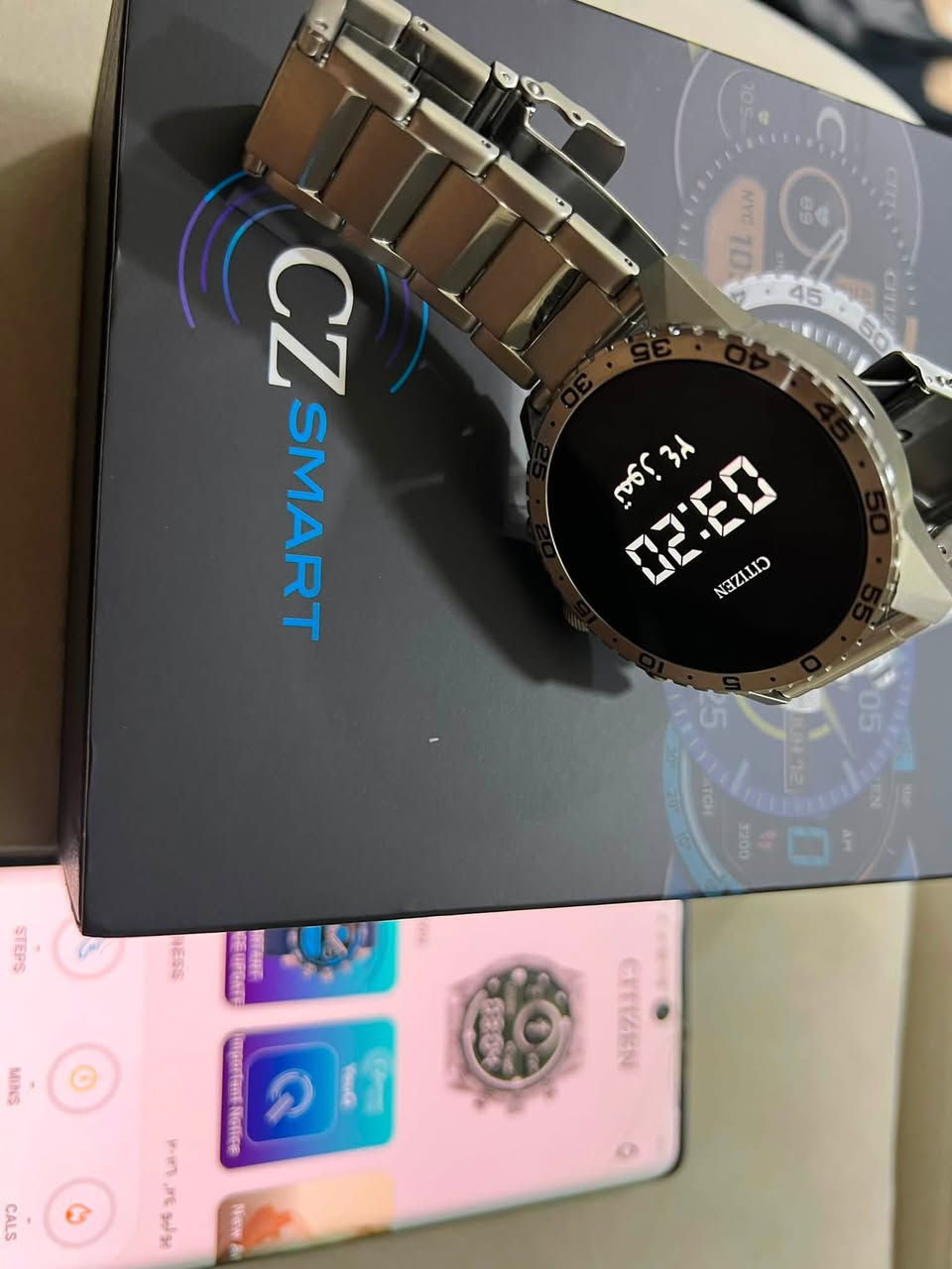 ⌚ CITIZEN CZ Smart 1010 | ساعة ذكية بتصميم كلاسيكي وفخامة يابانية 🇯🇵

مو مجرد ساعة ذكية… هذه ساعة تجمع بين أناقة الساعات الكلاسيكية وتقنية الساعات الذكية ✨

🔹 تصميم رياضي أنيق يناسب اللبس اليومي والرسمي
🔹 شاشة رقمية واضحة وسهلة الاستخدام
🔹 متابعة النشاط اليومي والـ Steps
🔹 متابعة نبضات القلب ❤️
🔹 مراقبة النوم 🌙
🔹 حساب السعرات الحرارية 🔥
🔹 استقبال المكالمات والإشعارات 📞
🔹 مزايا صحية ورياضية متعددة
🔹 تطبيق خاص للتحكم بالساعة ومتابعة بياناتك 📱
🔹 مقاومة للماء للاستخدام اليومي 💧
🔹 سوار ستيل أنيق ومتين يعطيها حضور قوي على اليد

CITIZEN… لما تجتمع الدقة اليابانية مع التكنولوجيا الحديثة 🇯🇵⌚

ساعة عملية، أنيقة، ومناسبة للشخص اللي يريد ستايل كلاسيكي مع مزايا الساعة الذكية 🔥
السعر 150 الف سعر ما تحصله بالموقع الرسمي نفسه 

📩 للطلب والاستفسار راسلونا على *********** واتساب

