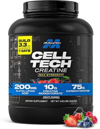 كرياتين • مكمل غذائي • MuscleTech • Cell-Tech • للعضلات • ضخامة