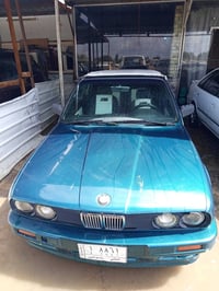 بي ام دبليو زعره موديل 1991 كامله السياره حداديه دبلات كير مكينه 2500 ...