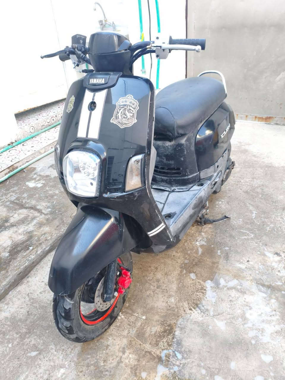 دراجه بوليسي  شغالة بيه نواقص سهلة مثل التاير الخلفي نازل الهوة بس تنفخة لان تاركه للداراجة صار فترة  والكهربايات مال لايت تربطهن وتشدله باتري فقط السعر ٤٠٠   المكان بعقوبة التحرير المو شراي ليتعبني اعبر المنشور للاتصالات *********** او واتساب
