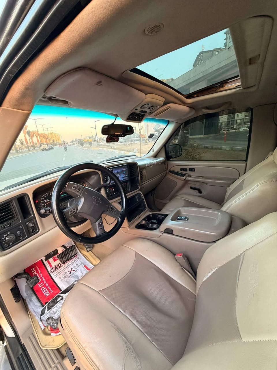 السلام عليكم تاهو بترة موديل 2004
رقم بغداد انكليزي  اصولية مكفوله جميع شرعياتها السيارة بأسمي  كير محرك كهربائيات حدادية مكفوله جديد السعر 145

مواصفاتها

1 فتحة 

2كشنات كهرباء ملكي جلد

3تبريد شاشة امامي خلفي 

4 تحكم ستيرن 

5 مري شفط مع اشاير بلمري 

6 ميموري خزن بلأبواب 

7بجم زنون 

8 سكليتر وبريك تحكم كهرباء 

9 ويل كب حجم عشرين 

10 كامرة خلفية 

11ديفيدي خلفي بلقمارة 

12 كشنات تدفأه

ملاحظة بيها ذيول الجاملغ صبغ جمالية 

موبايل ***********

موبايل ***********
