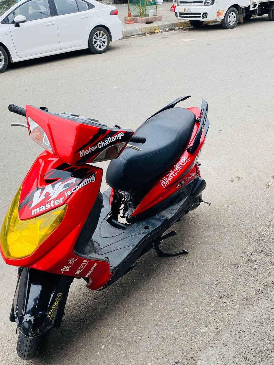 سلام عليكم هاي دراجه سكنس فحل الدراجه كابريتار بس الكابريتار تكطع بس هاي بيها الدراجه59 المكان زيونه السعر خاص وهاذه رقمي بي واتساب***********
