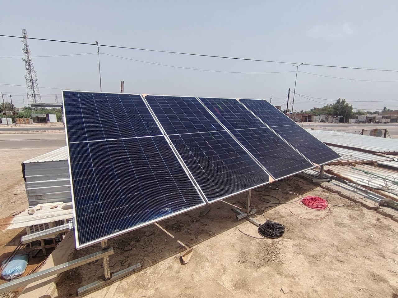 مستمرين بتجهيز منضومات الطاقه الشمسيه🌞 للحصول على (طاقه نضيفه وبيئه نضيفه 🌈🌿) 

تم تجهيز  سوبر ماركت بمنضومه طاقه شمسيه ⚡⚡
بمقدار 15A نهاري +5A ليلي لمده 4ساعات 🌠
بالاعتماد على 
1- انفيرتر من ماركه Deye 6kw ip65   ضمان 5سنه 
2-بطاريه من ماركه موتوما5kw ضمان 5 سنه
3-الواح ماركه لونجي himo x7 620w ضمان20سنه

للحجز و الاستفسار التواصل واتساب 
قسم الصيانة / ***********
قسم المبيعات/ ***********
