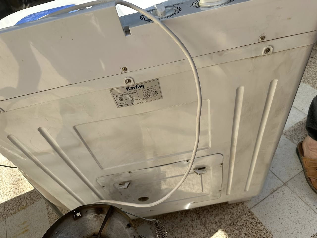 غساله للبيع نوع (بارفاي) جديده مستخدمه ٤ اشهر السعر 100 الف مقابيل مستشفى التركي
***********
