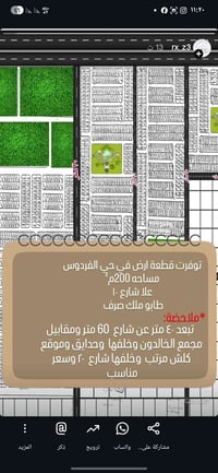 أراضي • حي الفردوس • ٢٠٠م