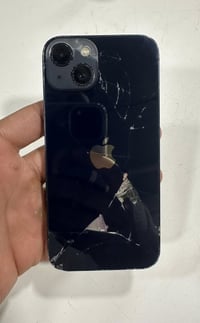 ايفون ١٣ • ضهر مكسور • مبدل بطاريه اصليه