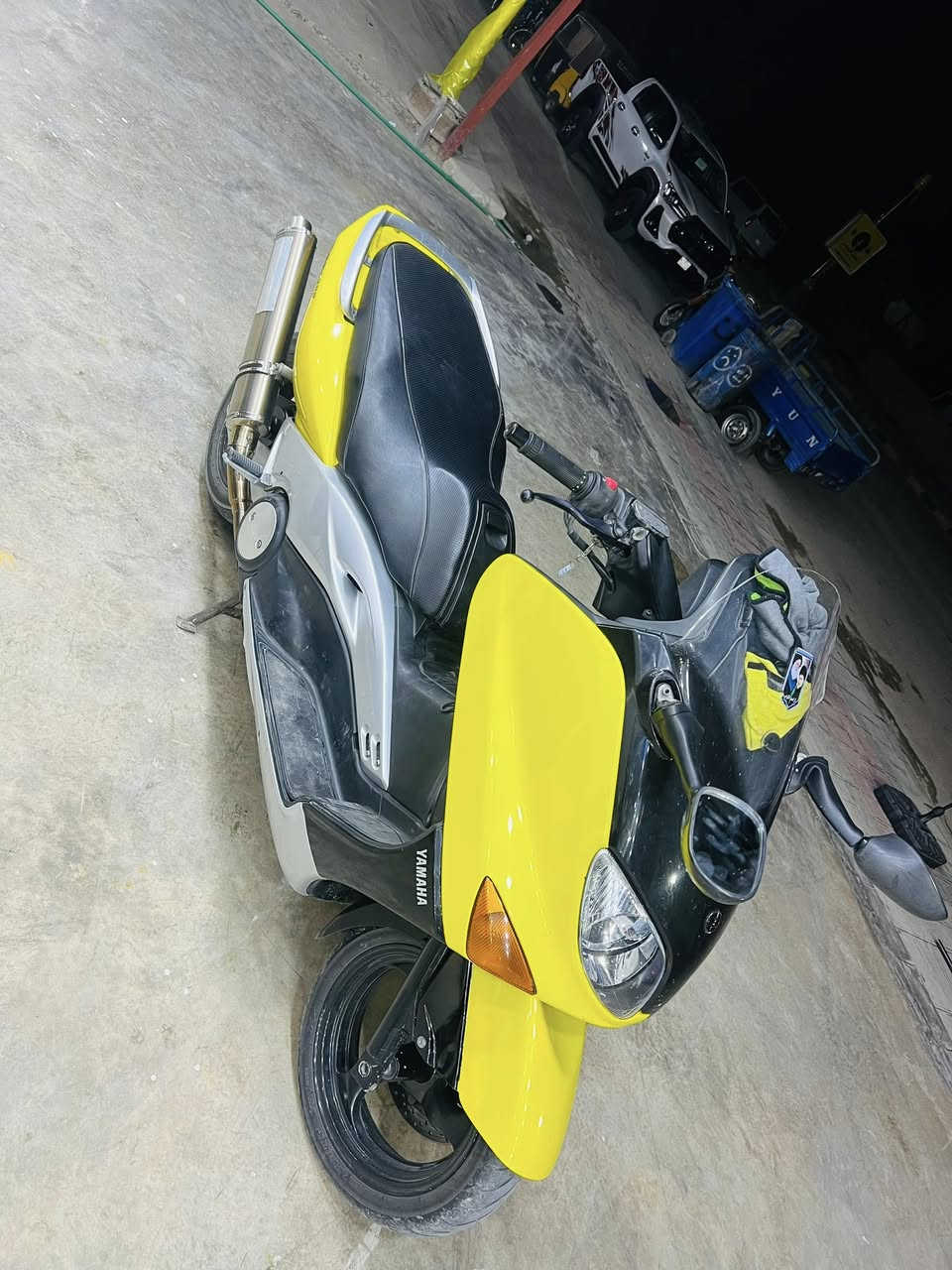 سلام عليكم تي ماكس مديل 2007 الدراجه حلوه ونضيفه كفر بلادي مكينه بلاديه صالصنه رياضي اوفر اصليه الدراجه خير من الله وجاهزه من كلشي سعر الدراجه 20 ورقه وقابل للتفاوض *********** مكان الدراجه واسط كوت قضاء الحسينيه
