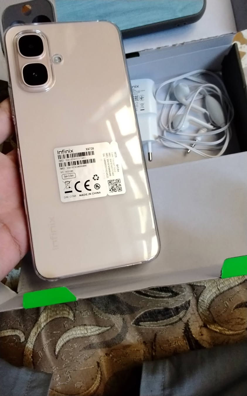 Infinix smart 10
جهاز للبيع 
ماصارلي 3ايام من اخذته
ذاكرة 64
كامل ملحقات وياه 
سماعته شاحنته وياه كفرين
السعر 125قفل منهي
سعر جديد 150الف


**إذا كنت صاحب هذا الإعلان وتريد حذفه لأي سبب، رجاءا أرسل رسالة إلى الدعم الفني**