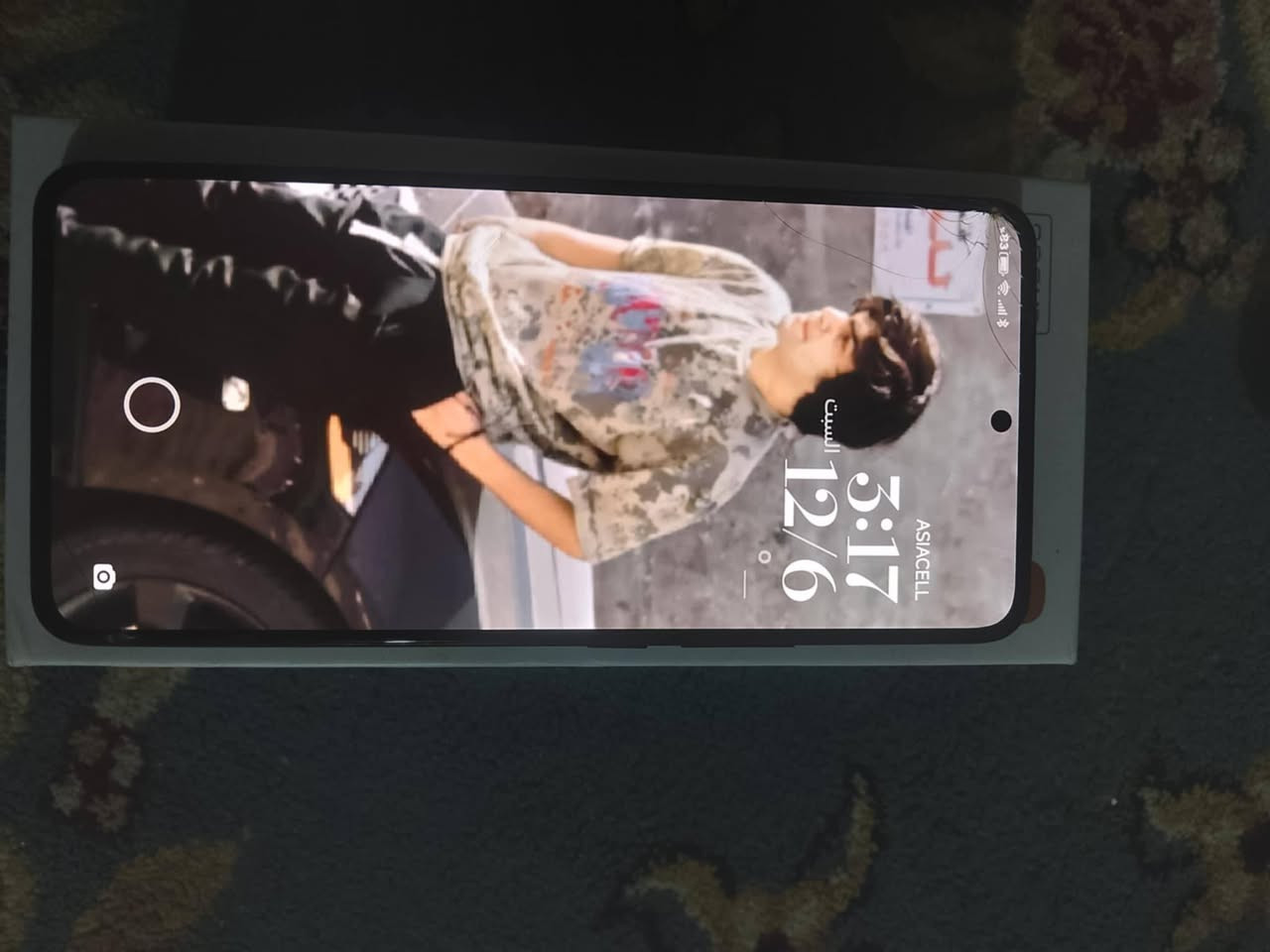 سلام عليكم جهاز شاومي تي12بروه ذاكرته 256جهاز رام 12 بل بوبجي 90فريم بطاريته 500 مكفول من كلشي ماعده الكسر بل ظهر واشوي بل شاشه ماثرات جهاز كامل ملحقات سعره 140 بيه مجال  قليل لشراي ***********
