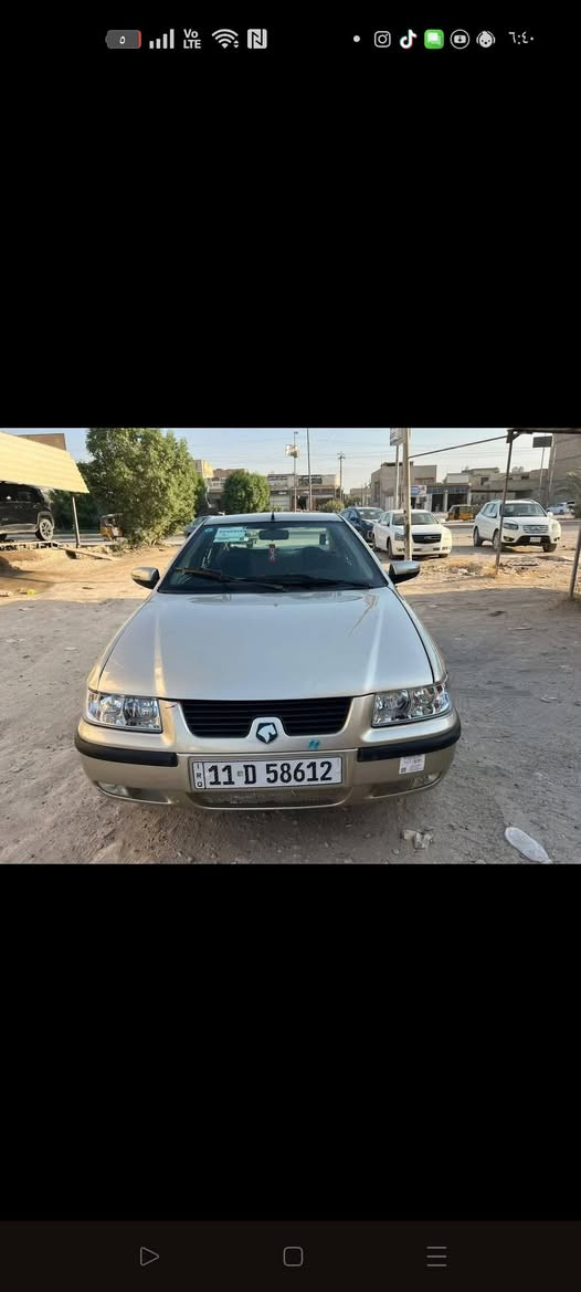 سمند 2009للبيع رقم بغداد سياره جاهزه من كلشي مصبوغه عام جماليه مكفوله من الضربه ***********السعر38وبيه مجال مكان السياره سبع البور
