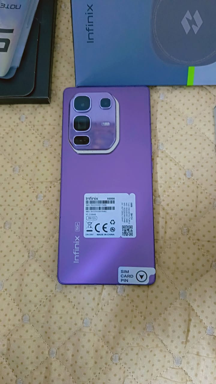 السلام عليكم
infinix not 50 pro plus 
نظافه 100٪ استخدام قليل كامل الملحقات
السعر 425
***********
