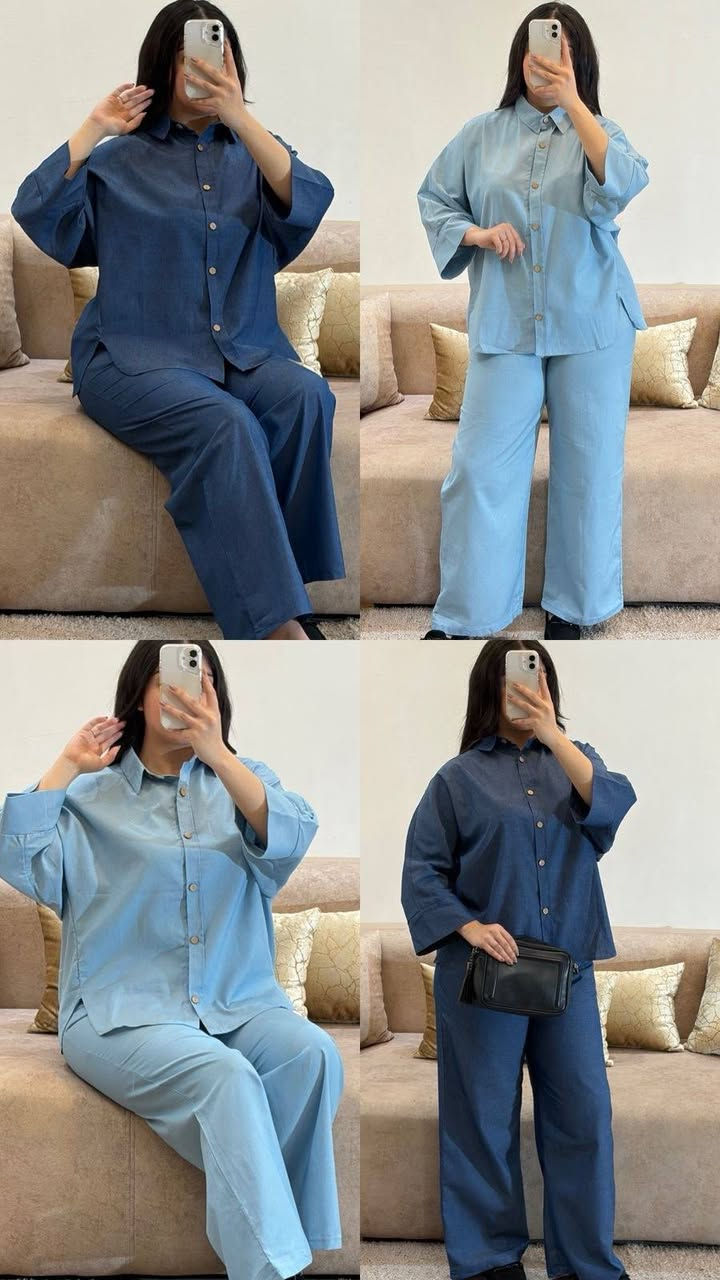 Ensemble deux pièce en jean élégant confortable 
Très bon qualité

M L Xl Xxl


**إذا كنت صاحب هذا الإعلان وتريد حذفه لأي سبب، رجاءا أرسل رسالة إلى الدعم الفني**