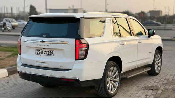 السلام عليكم شفرليت تاهو موديل 2021 
خليجي وكالة المنصور كفاله عامه 
مغله ppf بلكامل كفاله من الزلغ  
موصفات LT رقم اربيل الجديد 
بنوراما 
جكات 
جلد
باب كهرباء 
تلث تفزيونات 
ثلاجه 
ويل بريمير 
السعر 460
العنوان البصره 
رقم الموبايل :*********** البصرة
