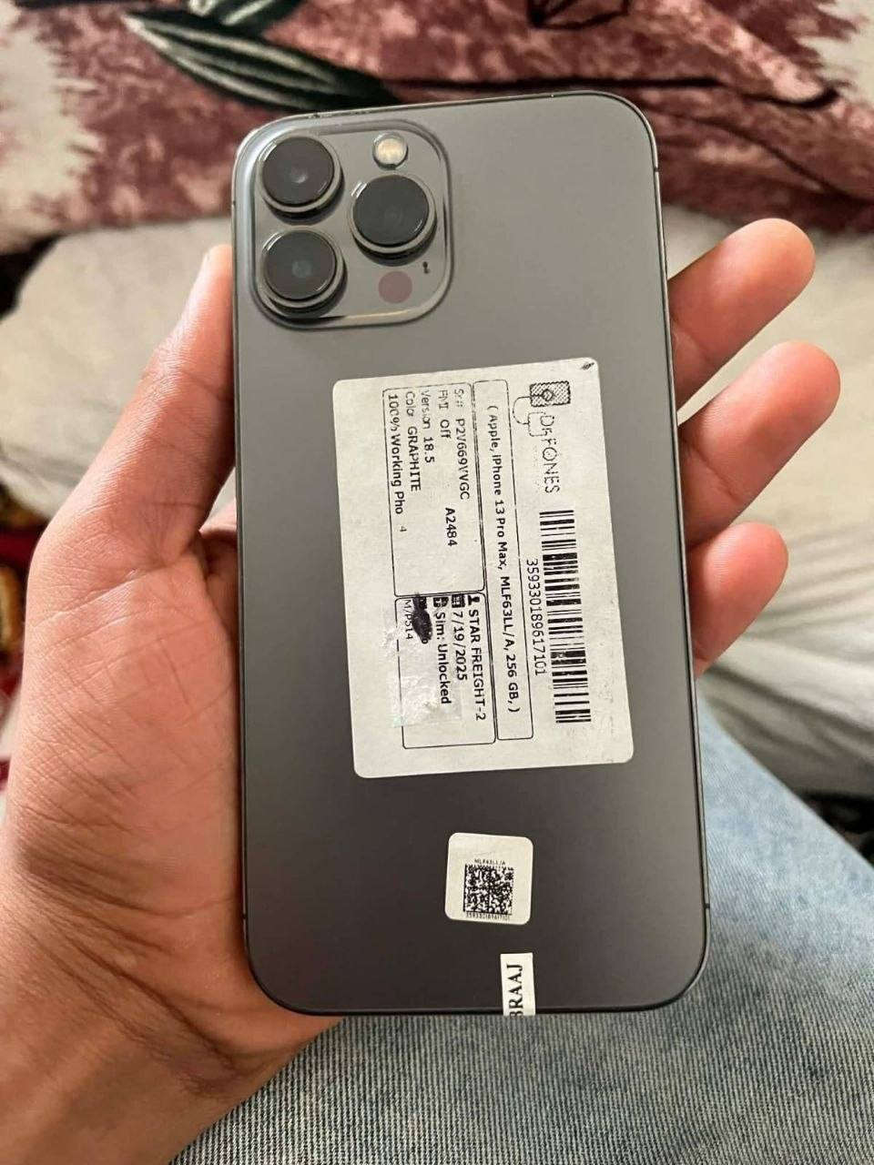 ايفون 13 برو ماكس
مكفول
بطارية 87 
ذاكرة 256G
السعر 350 وبي مجال
باقي التفاصيل خاص
يوجد توصيل لجميع محافظات العراق تفحصه يم المندوب


**إذا كنت صاحب هذا الإعلان وتريد حذفه لأي سبب، رجاءا أرسل رسالة إلى الدعم الفني**