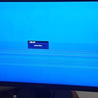 شاشه اسوس للبيع 100hz بيها مشكله الخطوط  ونص ساعه وتختفي سعرها 35 الف ...