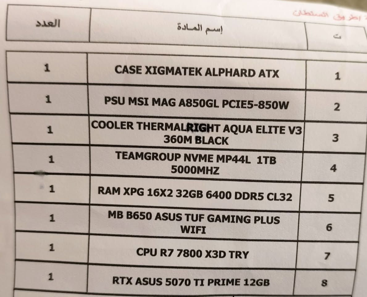 السلام عليكم هاي التجميعه وهاي القطع كامله كدام عينكم استعمال نظيف وتبريد فول ومابيها اي مشكله للبيع بدون اي اعطال محتاج فلوس وقررت ابيعها حرفيا عباره عن وحش لو بيدي ما ابيعها بس الظروف تجبرك المهم مكاني مركز الحله لاتجيني من غير مكان تكلي توصيل ومدري شنو تجي انت بنفسك تستلمها ويه الكراتين مالتها سعرها النهائي 3مليون و100 لاتفاصل ولا تعبني وياك شراي علق واني اراسلك ربع واحد ما انزل 
ملاحظه مغلوطه: الكارت كاتبين يمه 12gb هو 16 بس حتى يكون ببالك


**إذا كنت صاحب هذا الإعلان وتريد حذفه لأي سبب، رجاءا أرسل رسالة إلى الدعم الفني**