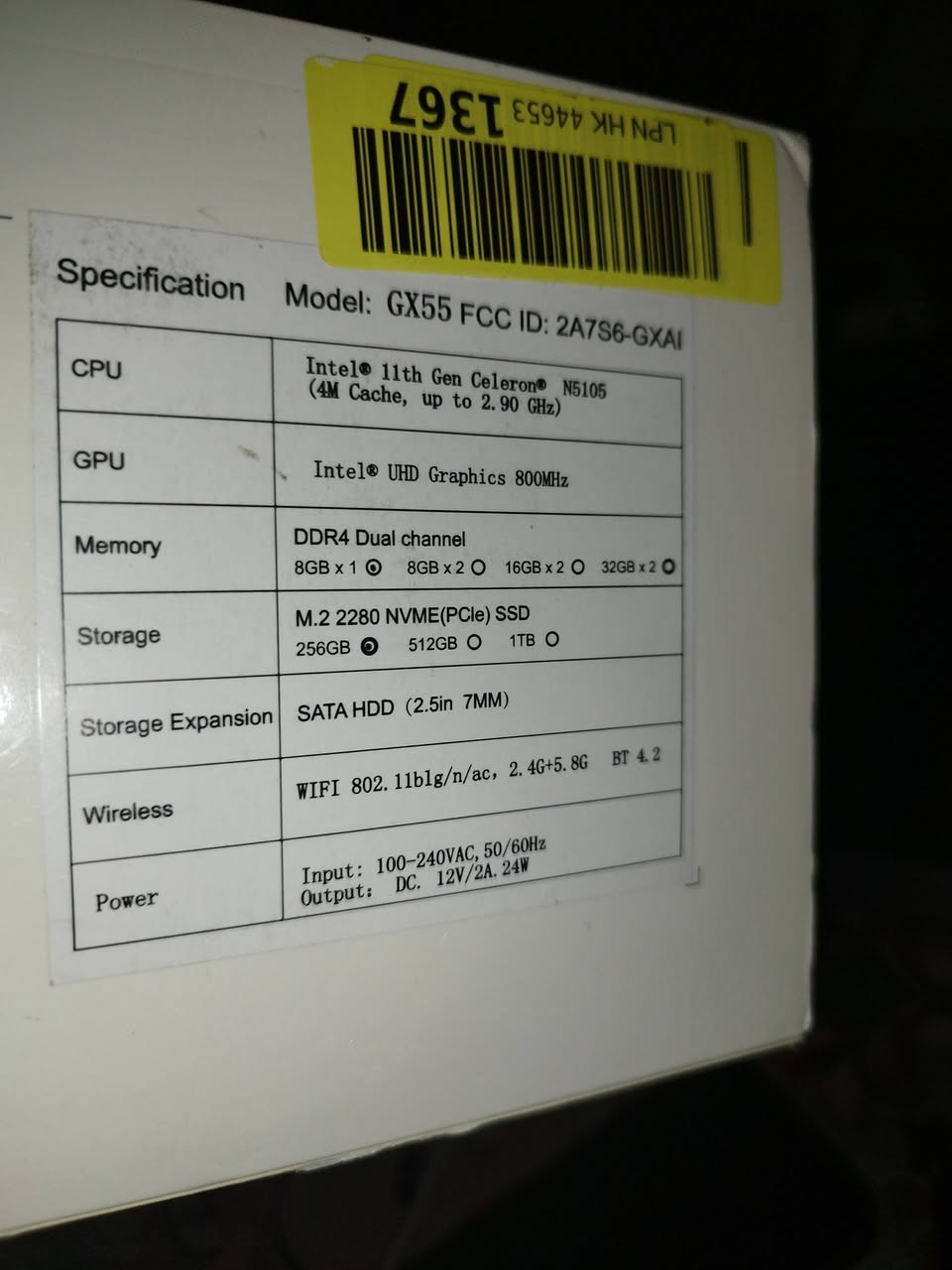 Mini Pc 
ماركة ALLIWAVA
جهاز يشتغل بس ما يجي اي شي علي شاشه 
اني ابيع ب فحم 
انطيني سعر 
مواصفات جهاز ب صوره


**إذا كنت صاحب هذا الإعلان وتريد حذفه لأي سبب، رجاءا أرسل رسالة إلى الدعم الفني**