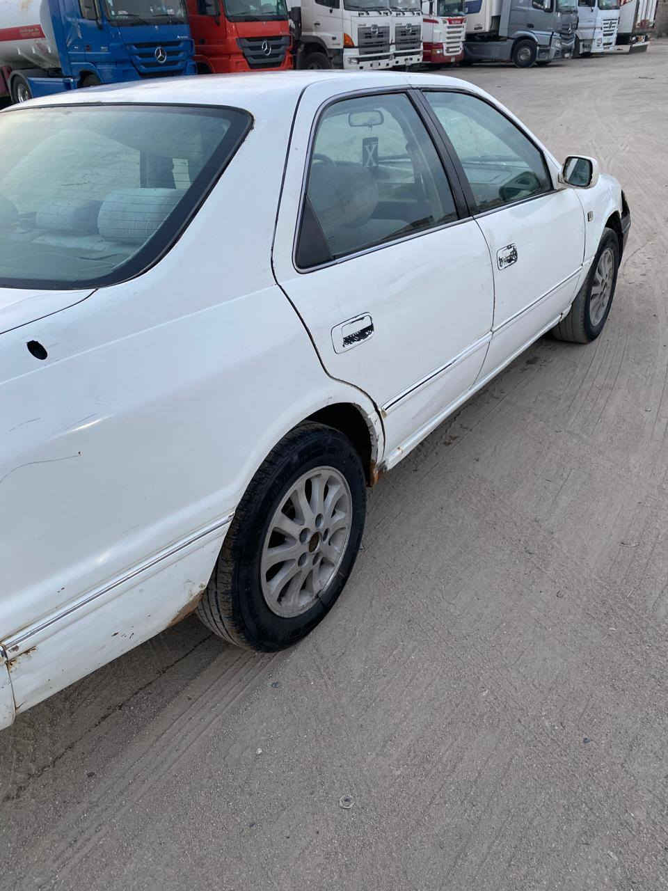 السلام عليكم كامري موديل ٢٠٠١لبيع مزاد الداخليه مكمل معامله من المرور مكفوله مك القصه والضربه كفاله عامه مكينه جديده حاويه بس الكير كايم ***********السعر ٤٠ وبيه مجال مكان البصره الزبير
