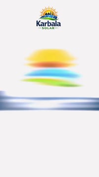 طاقة شمسية • كربلاء • ضمان ٢٥ سنة