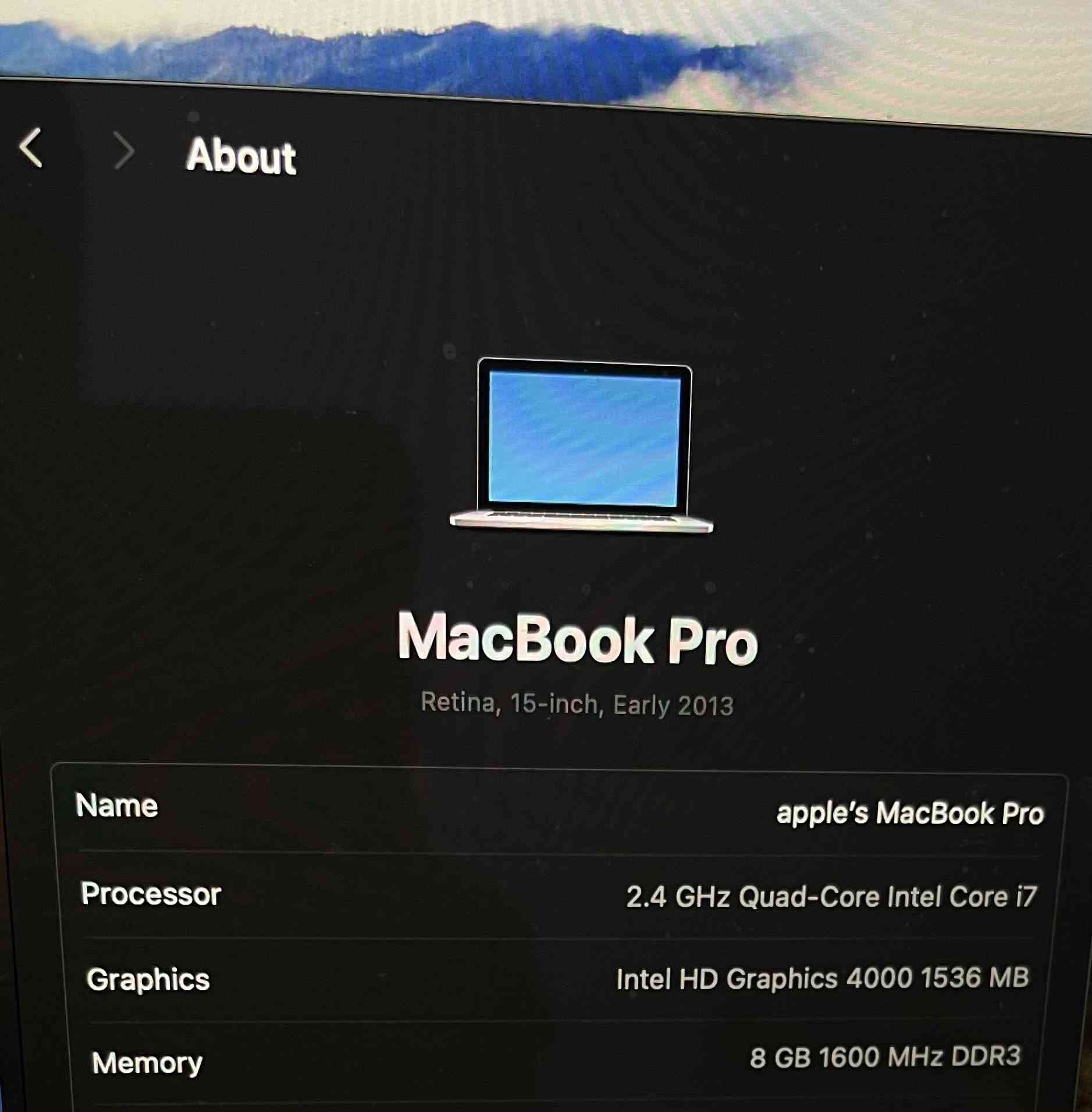 MacBook Pro Retina 15-inch للبيع
المواصفات:
Cor i7 2.4 عي النواة
RAM 8GB DDR3
Intel HD Graphics 4000 (1.5GB) كرت شاشة
التخزين 256GB
شاشة Retina 15.4" دقة عالية وألوان ممتازة أداء سريع ومناسب للدراسة، التصميم، والمونتاج الخفيف
البطارية: تعمل بشكل طبيعي
الحالة: استخدام نظيف - بدون أعطال
مميزات إضافية:
شاشة قوية ومريحة للعين
صوت واضح وقوي
هيكل ألمنيوم متين
جهاز يعتمد عليه لسنوات
الشاحنه مالتها وياها
الموقع: (بغداد المنصور)


**إذا كنت صاحب هذا الإعلان وتريد حذفه لأي سبب، رجاءا أرسل رسالة إلى الدعم الفني**