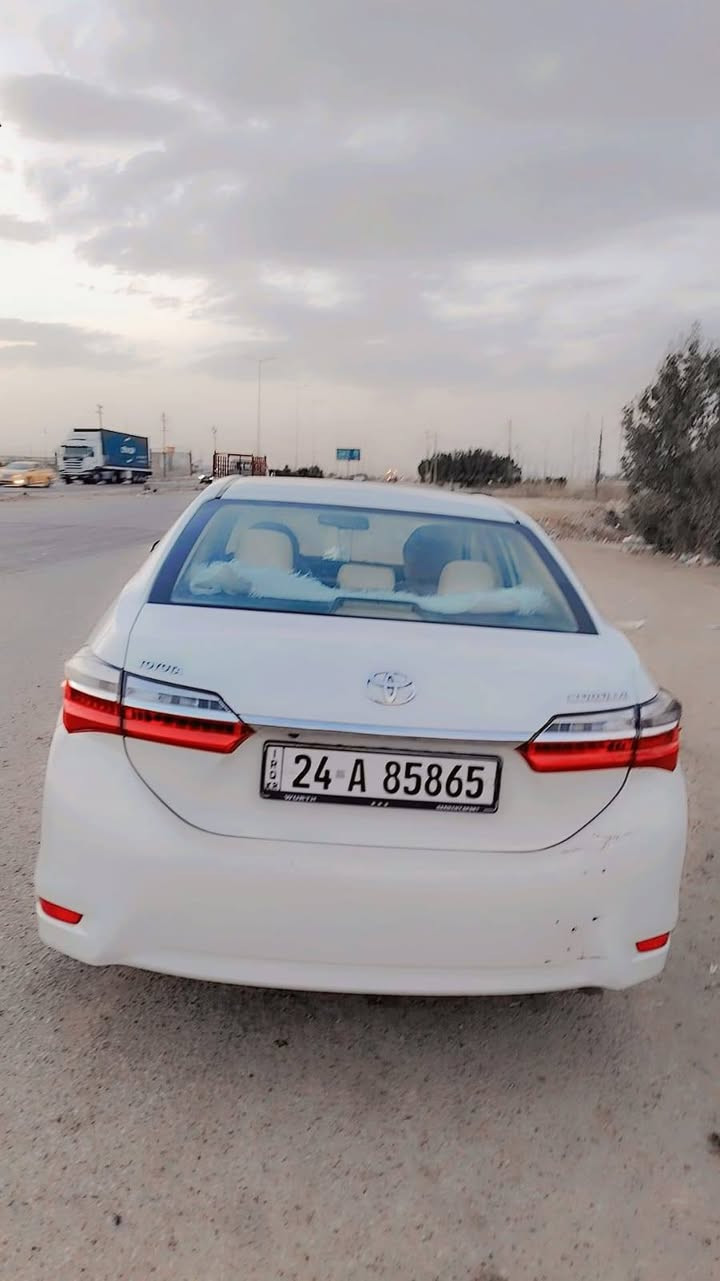 السلام عليكم كورلا٢٠١٨خليجي مكفول طخه بلدعاميه الخلفيه فقط المكان قرب بسمايه قرب سيطره 
اللج ر قم صاحب السياره*********** السعر١٤٥ وبيه مجال مكلف بلنشر
