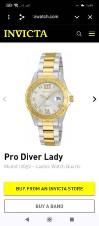 إنفيكتا ١٢٨٥٢ • أصلية غير مستعملة • ستانلس ستيل