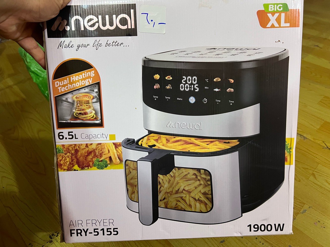 قلاية هوائيه شركة newal 

حجم  XL.     6.5L 

مستخدمة فقط مره واحده 

السعر 55 
الرقم ***********