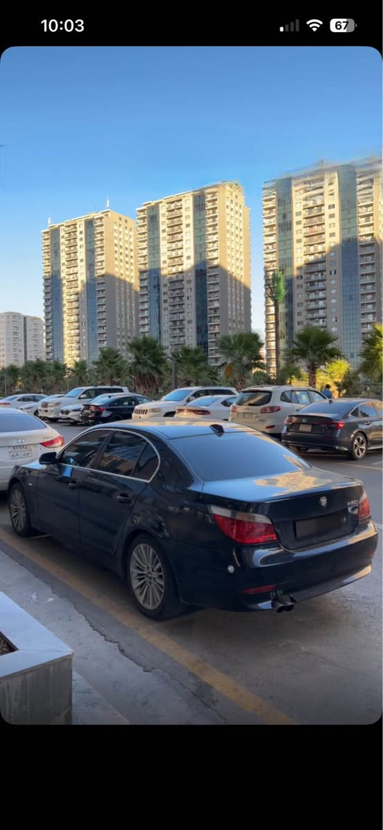 BMW 530i 
مۆدێل 2005
رەنگ : نیلی 
مەنفێست اصلی گۆمرکا ابراهیم خلیل
حزام ۆ برین غرامە بشەرت
نۆزەل کۆرت 
داخلی حەلیبی
سعرا ۆێ : 85 ۆرقە مجال 
رقەم تلفۆن: ***********
تایرە جدید دهوك, العراق

