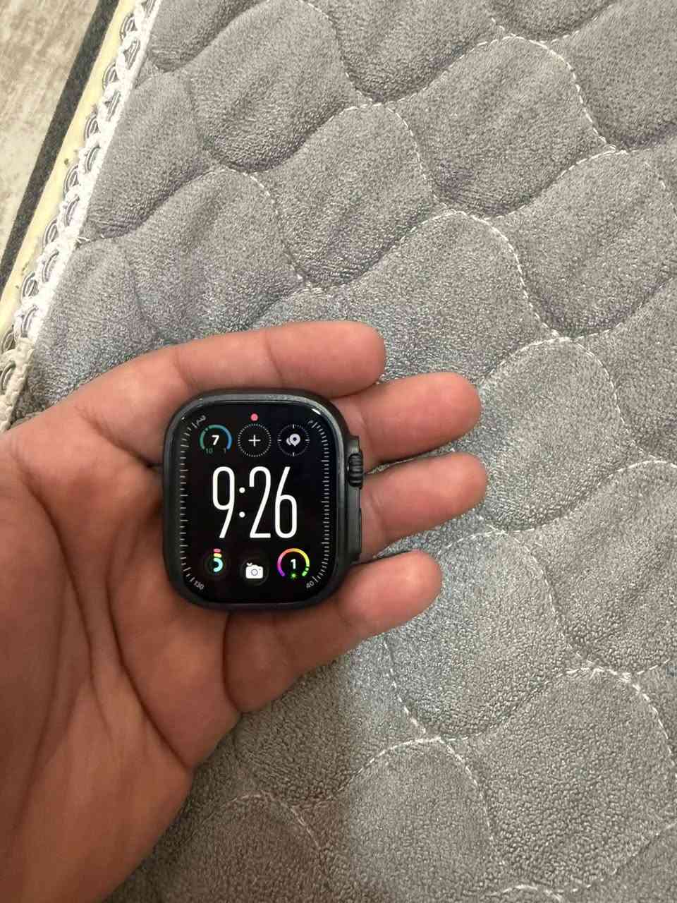 ساعه أبل ⌚️Black Edition🖤♟️🔥

Titanium black

‎                  اللترا  2️⃣🔥🔥الاسود

حجم  4️⃣9️⃣  ⛩️

               بطاريه  1️⃣0️⃣0️⃣🔋

ما نظافه  1️⃣0️⃣0️⃣💯💯

                 ذاكرة  6️⃣4️⃣  💾👉🔥🔥

ضمانه ينتهي2026/4/18

***********
