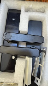 قفل باب بهيج • بصمة ورمز • شاشة ومفتاح