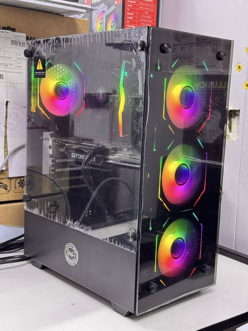 تحية طيبة شبابنا وحبايبنا 
تجميعة بقطع مرتبة وبراندات قوية 

R5 5500
RAM 16 3200 XPG
GTX1660TI PALIT
SSD128-HDD1TB
M.B B550 AORUS 
P.S650W+80PLUS
CASE 4FAN 

السعر ٦٠٠ الف سعر نهائي حبايب القلب 
متوفر توصيل لكافة المحافظات 
عنوان المكتب كوت المشروع شارع الحاسبات مركز محمد صدقي التقني للحاسبات ***********
