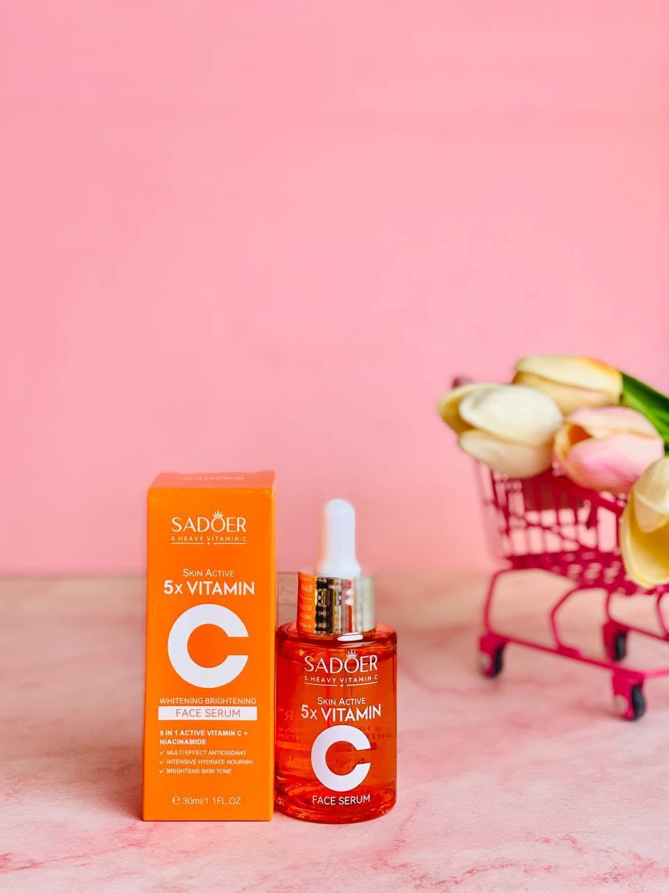 مصل الوجه SADOER 5X Heavy Vitamin C Skin Active هو منتج للعناية بالبشرة يهدف إلى تفتيح البشرة وتوحيد لونها 🍊🧡

الفوائد الرئيسية:

يهدف المصل إلى تبييض وتفتيح البشرة، وتقليل البقع الداكنة وتفاوت لون البشرة، بالإضافة إلى توفير حماية مضادة للأكسدة وترطيب مكثف [4، 12].🟧🔶

المكونات الرئيسية:

يحتوي على 5X فيتامين C النشط والنياسيناميد.4️⃣

كيفية الاستخدام:

يُنصح بتطبيقه على بشرة نظيفة بعد التنظيف، ثم تدليكه بلطف على الوجه والرقبة، والتربيت لتعزيز الامتصاص، ثم وضع مرطب بعده. يُفضل استخدامه مرتين يوميًا، صباحًا ومساءً.

السعر


**إذا كنت صاحب هذا الإعلان وتريد حذفه لأي سبب، رجاءا أرسل رسالة إلى الدعم الفني**