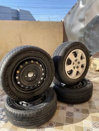 لبيع  طخم ويل حجم ١٦  (سوناتا ) مع ٤ تايرات  زوج جديد هابلت زوج نص عمر...