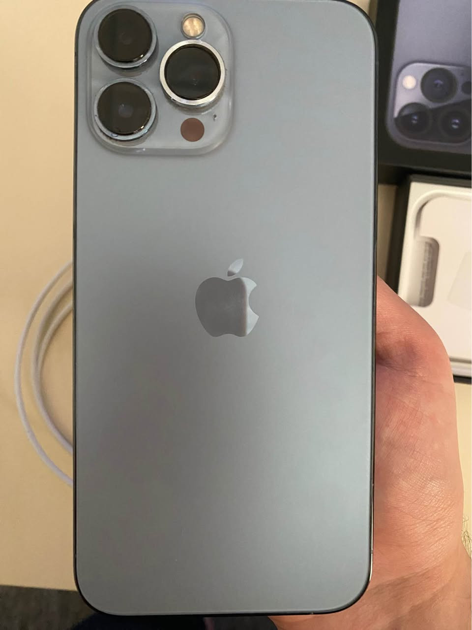 iPhone 13 pro max🔥( نەکراو & پاتری ٩٤)🚨🔥
**( وە air pods سماعەیی ڵەگەڵە وەک دیاری🎁) 

١- زۆر پاکە کەم بەکارهاتووە  ( وەیار شەحنی ئەسڵی خۆی لەگەڵە📱 )
٢- (کارتۆن و هەموو شتی خۆی ڵەگەڵە )هیچ شوخت و پەڵیەکی نییە بە زەمان
٢-نەکراوەتەوە هیچ پارچەیەکی نەگۆراوە بێ عییبە ما شاء الله 
٤- پاتری ٩٤ و فێرژنی ئاخیرە 

٥- نرخ 680.000￼￼ هەزار🚨📱

رەقەم تەلەفۆن : ( *********** ) what’s up & Viber
لەسەرە رانية, السليمانية
