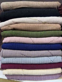 شيلة فانيلا • قطن كويتي • ستراس