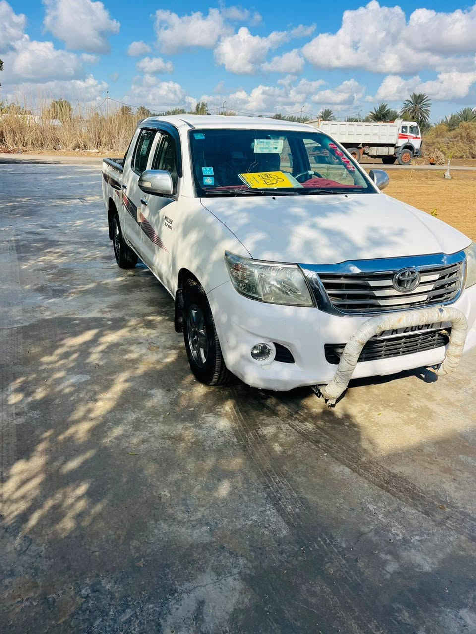 سلام عليكم للبيع تيوتا هايلوكس موديل 12
رقم واسط كير محرك حداديه كله جديد 
شاصي 19 سياره خير من الله كلشي ما تصرف 
عليها العنوان واسط صويره سعر للمطلوب 165 
***********
