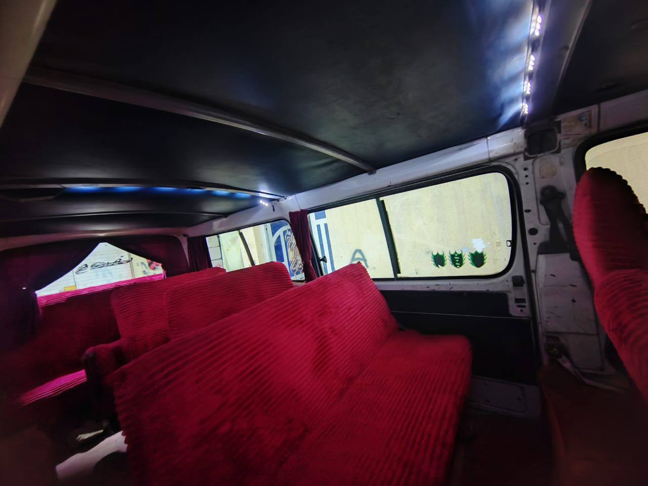 سلام عليكم تويوتا هايسا موديل 94رقم ذي قار اجره الماني 14راكب مكفوله كفاله عامه ضربه وصبغ سنويه 26 شهر الرابع تنتهي مصفره هيئه وغرامات قبل عشر ايام اتريد تحويل او وكاله مكينه وكير ونجي 6 كير عادي مشروطات جدد حداديه جديده خلفي وامامي تخم تاير ابو الخطه دلوب جديد كهربائيات شغاله باتري جديد السياره جاهزه وين ما تريد السعر 35 قفل قفل قفل العنوان الناصريه المركز للاستفسار اتصال على الرقم التالي *********** غير متواجد عل فيس اتصل على صاحب السياره
